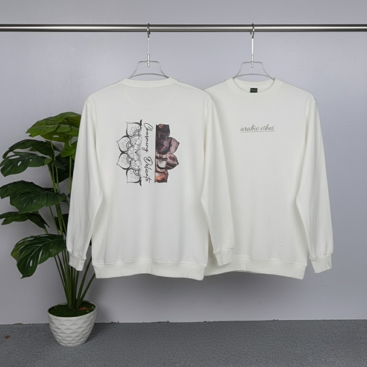 Full Sleeve Sweat Shirt on both sides Printed