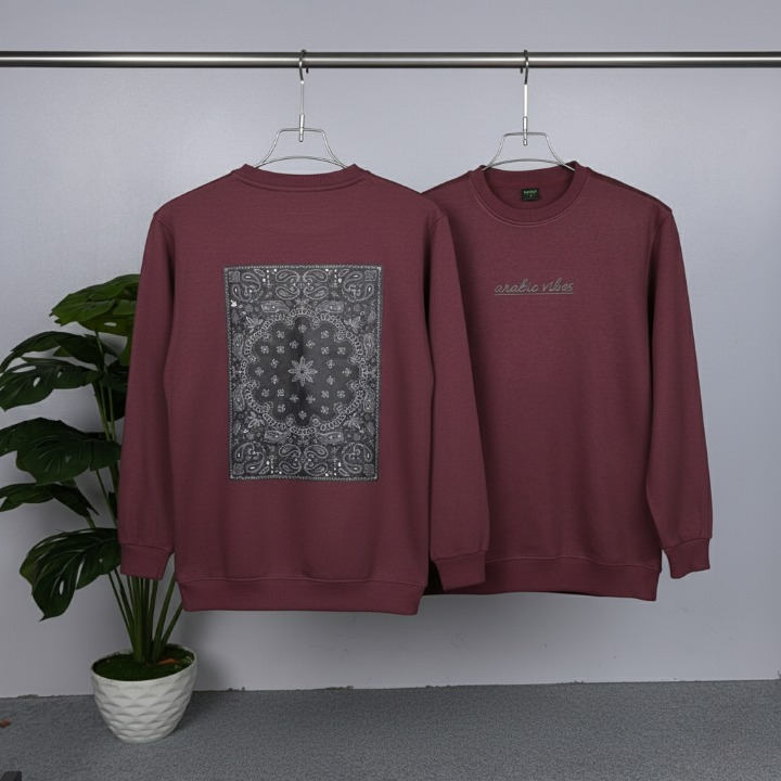 Full Sleeve Sweat Shirt on both sides Printed