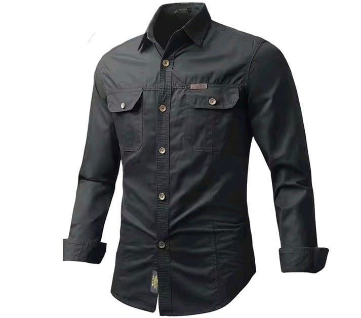 Full sleeves double pocket panel Shirt