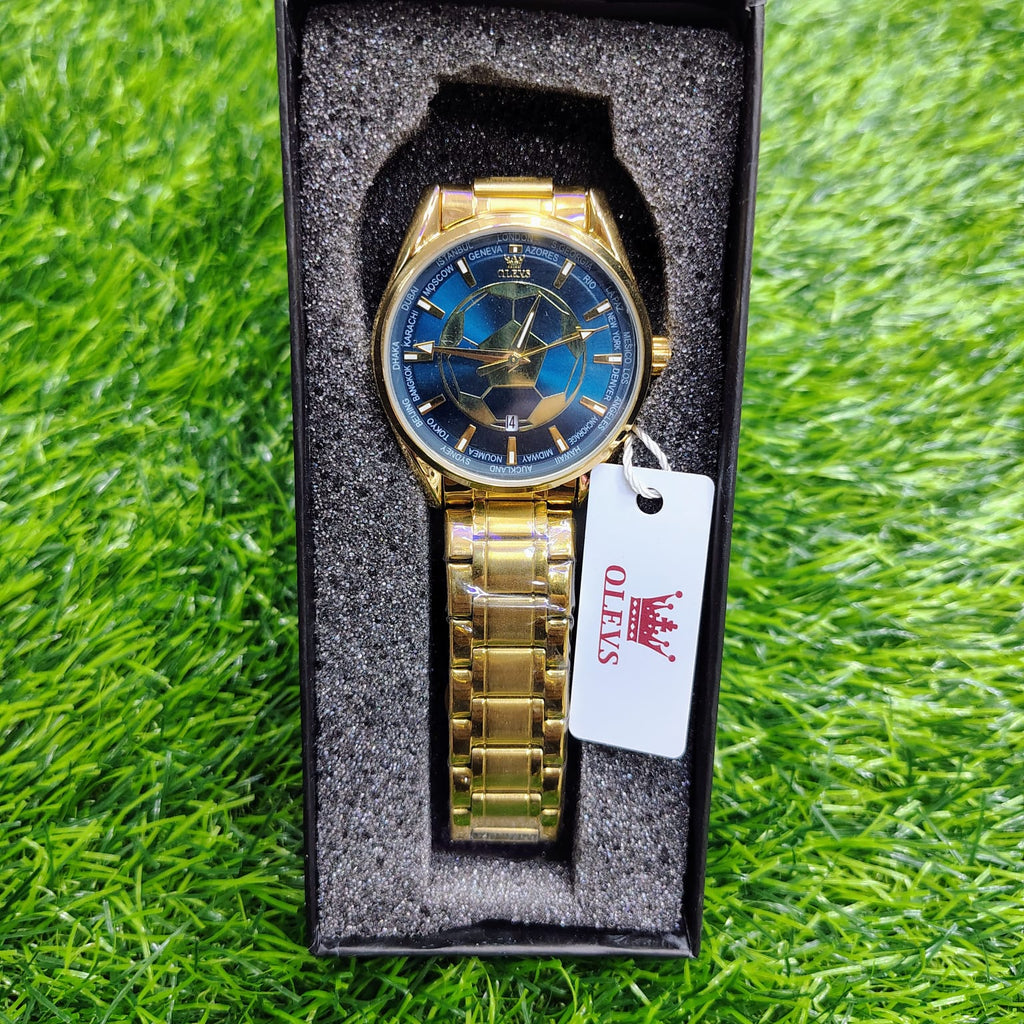 OLEVS 9949 Football Dial Men Business Sport Waterproof Quartz Watch